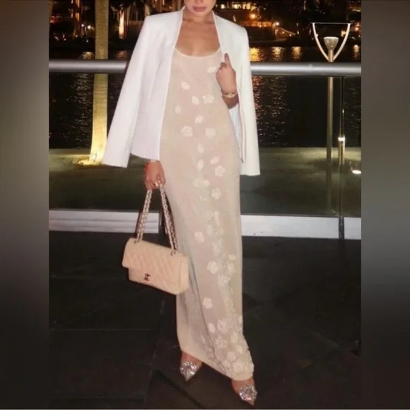 NWT Caroline Constas crochet maxi Tank dress sizes S OR M available GORGEOUS - Picture 5 of 12